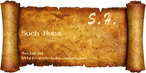 Such Huba névjegykártya